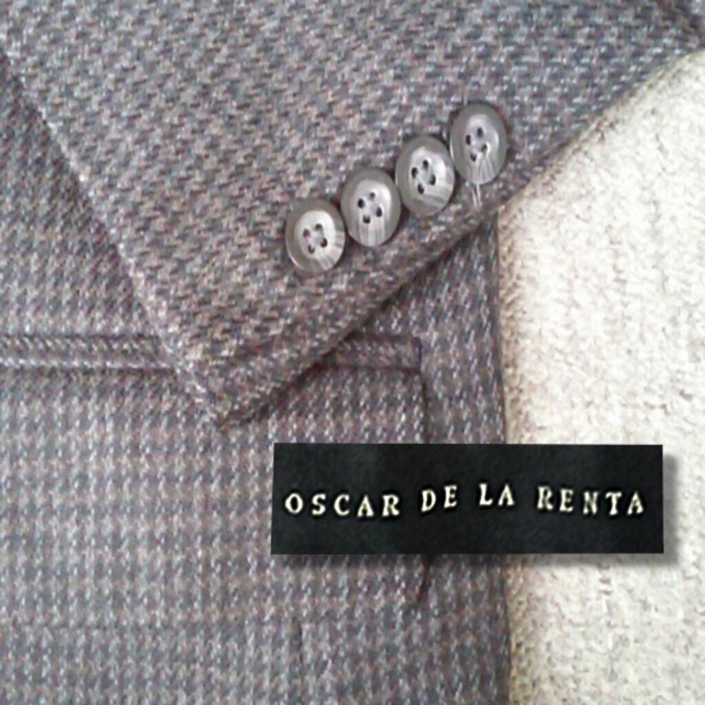 Oscar de la Renta 100% Lambswool Sport Coat Jacket